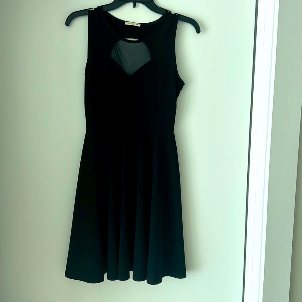 Mini black dress